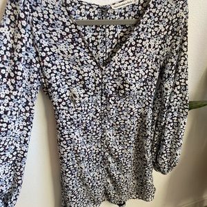 Abercrombie blue floral dress